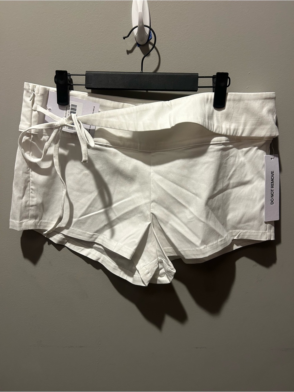 Princess Polly Senzo Wrap Shorts White US 8